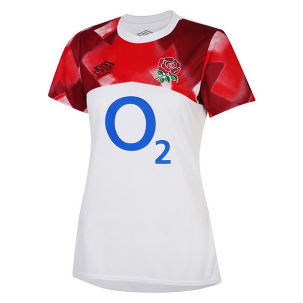 Umbro England Rugby Warm Up Shirt 2022 2023 Womens