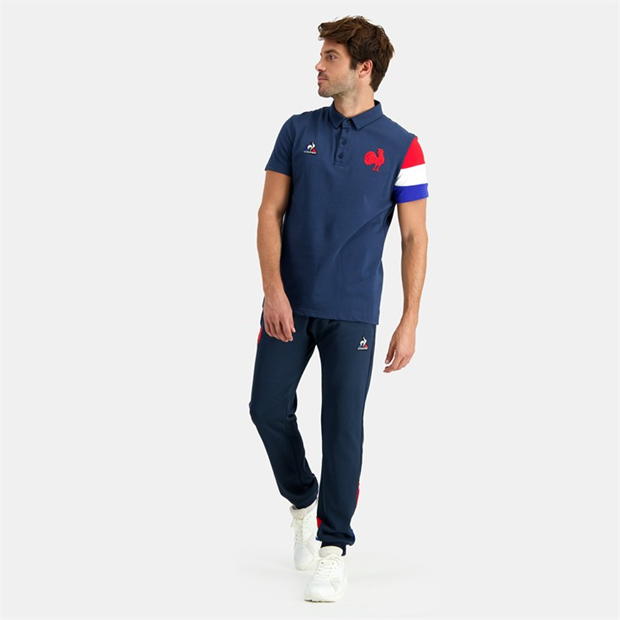 Le Coq Sportif FFR France Rugby Players Polo Shirt