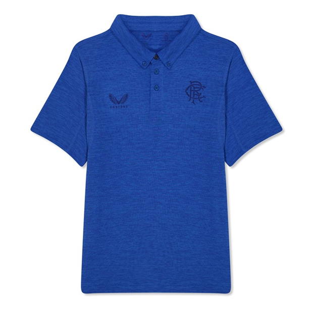 Castore Rangers Lifestyle Polo Shirt Juniors