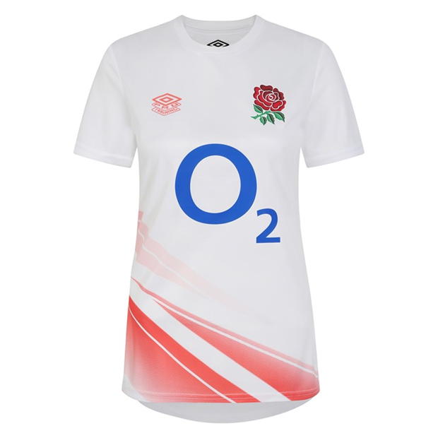 Umbro England Rugby Warm Up Shirt 2023 Womens