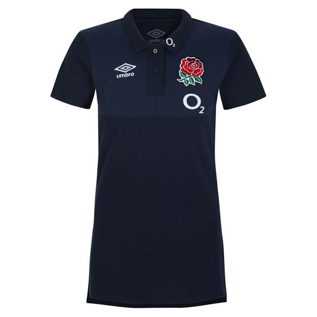 Umbro England Rugby CVC Polo Shirt 2023 2024 Womens