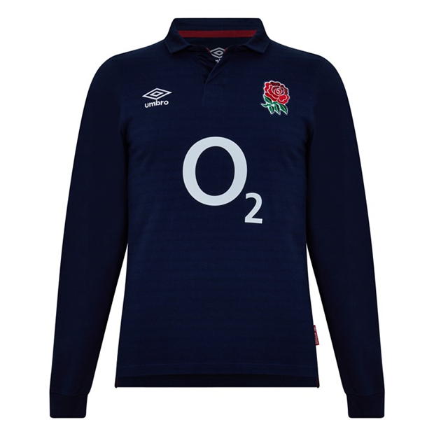 Umbro England Rugby Alternate Classic Long Sleeve Shirt 2023 2024 Adults