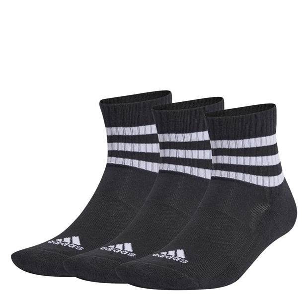 adidas 3-Stripes Cushioned Sportswear Mid-Cut Socks 3 Pairs