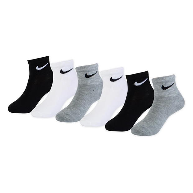 Nike 6 Pack Ankle Socks Childrens