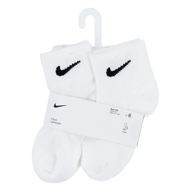 Nike 6 Pack Ankle Socks Childrens