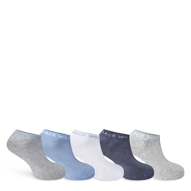 Jack Wills Tembleton Trainer Socks 5 pack