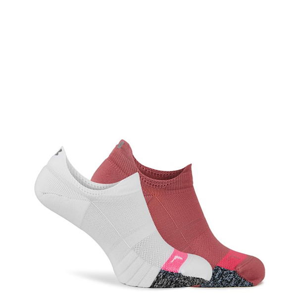 Under Armour Breathe 2 No Show Tab Socks 2pack