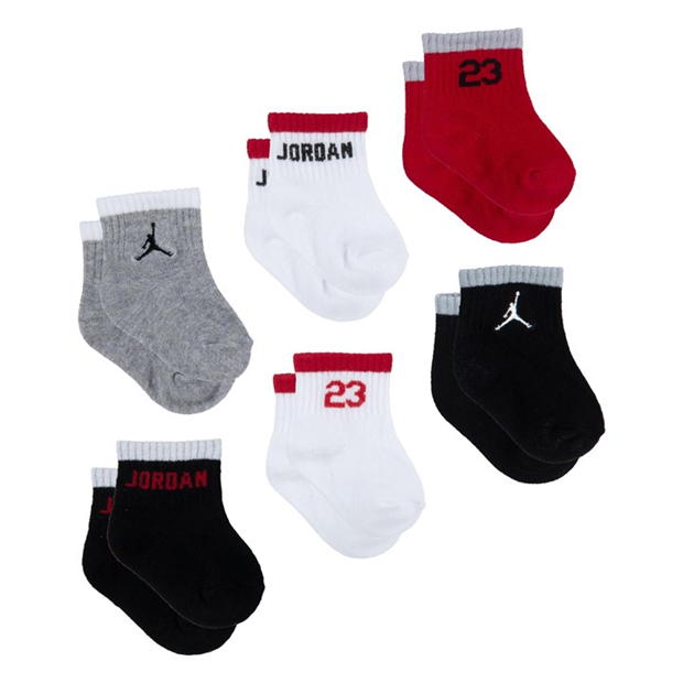 Air Jordan 6 Pack Mixed Ankle Socks Baby Boys