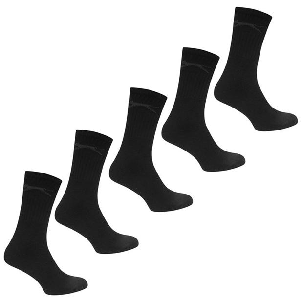 Slazenger 5 Pack Crew Socks Mens