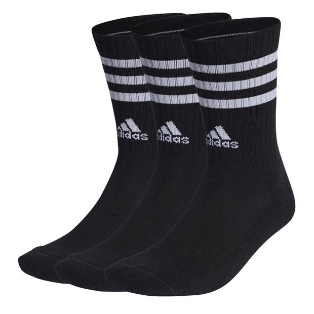 adidas 3-Stripes Cushioned Crew Socks 3 Pairs