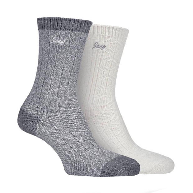 Jeep 2 Pack Super Soft Boot Socks Ladies