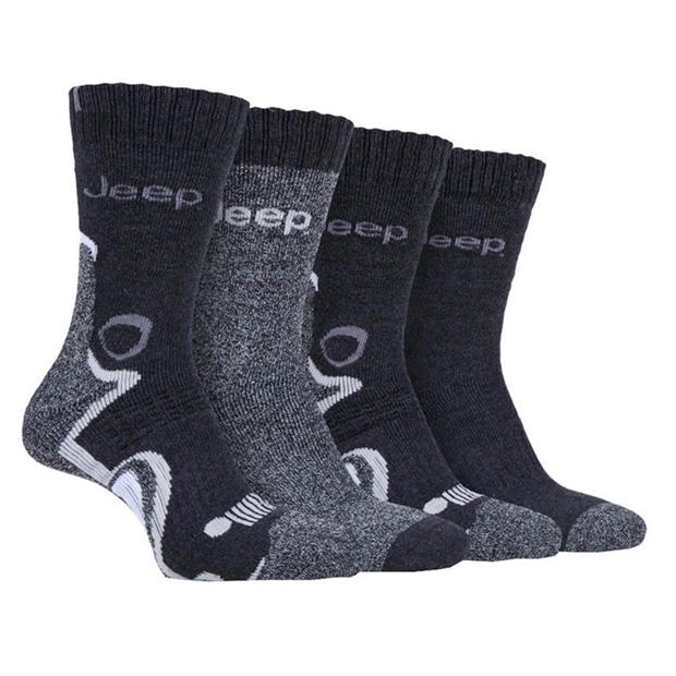 Jeep 4 Pack Performance Boot Socks Mens