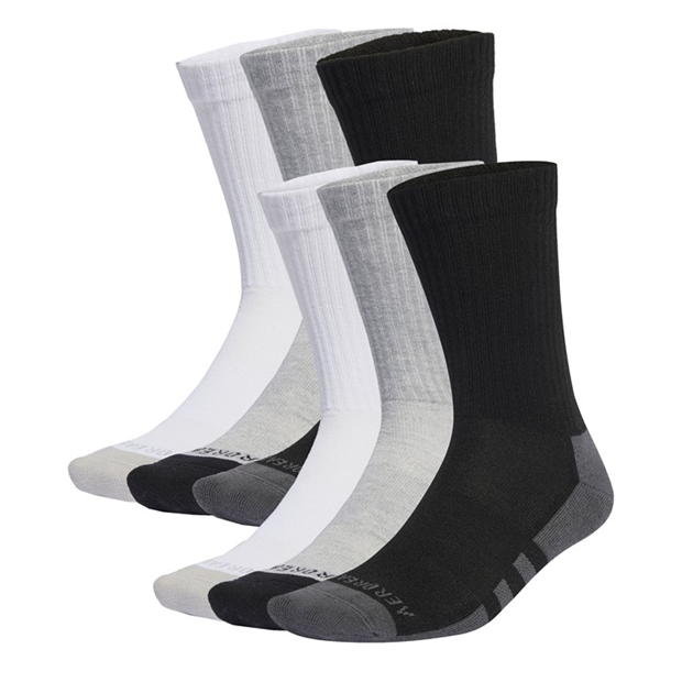 adidas Aeroready Crew 6 Pack Socks Junior