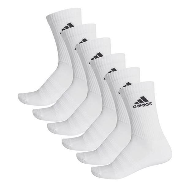 adidas Crew Socks 6 Pack Mens