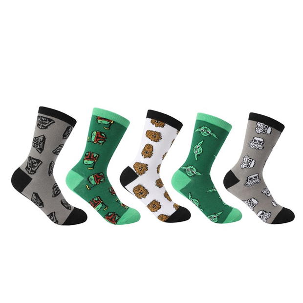 Character Crew Sock 5pk Junior