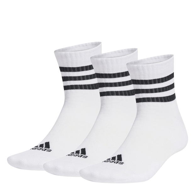 adidas 3-Stripes Cushioned Sportswear Socks 3 Pairs Womens