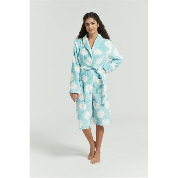 Be You Flower Fleece Robe