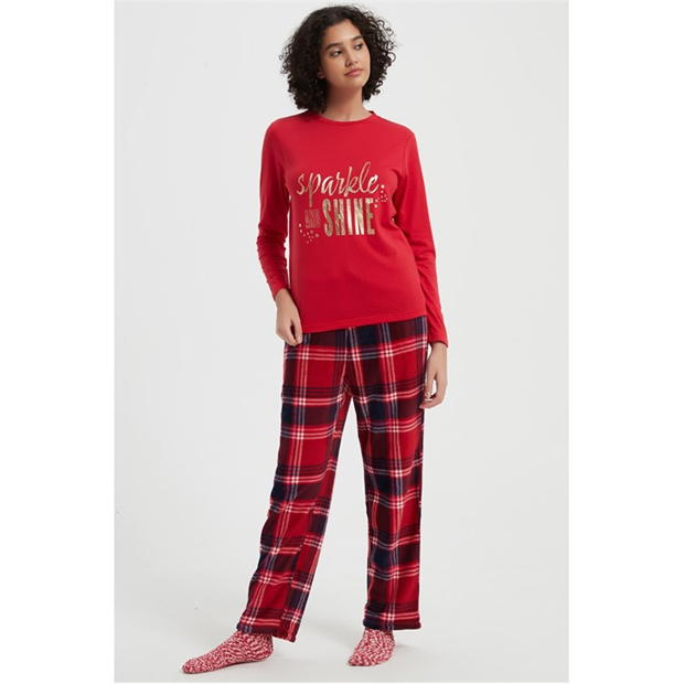 Linea Sparkle Pyjama and Sock Gift Set