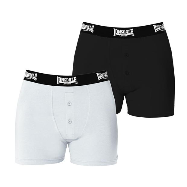 Lonsdale 2 Pack Boxers Mens