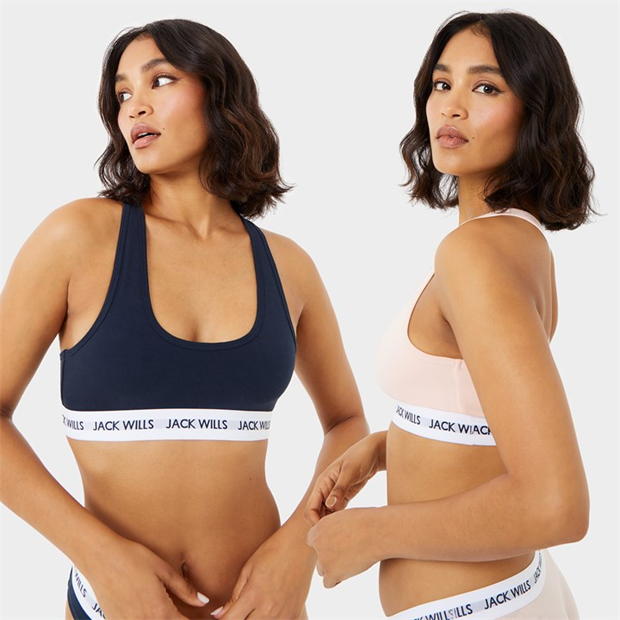 Jack Wills Dibsdall Multipack Bralette 2 Pack