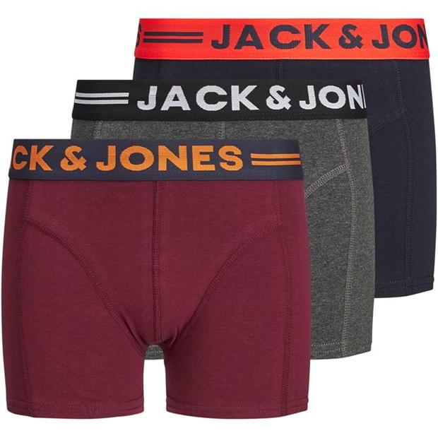 Jack and Jones 3 Pack Lichfield Trunks Junior Boys