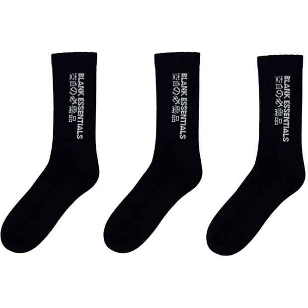 Blank Essentials Essentials 3 Pack Socks