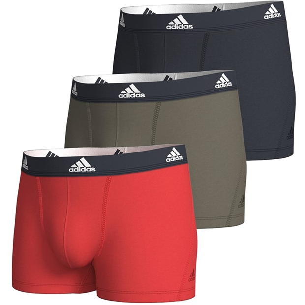 adidas 3-Pack Active Flex Cotton Trunk