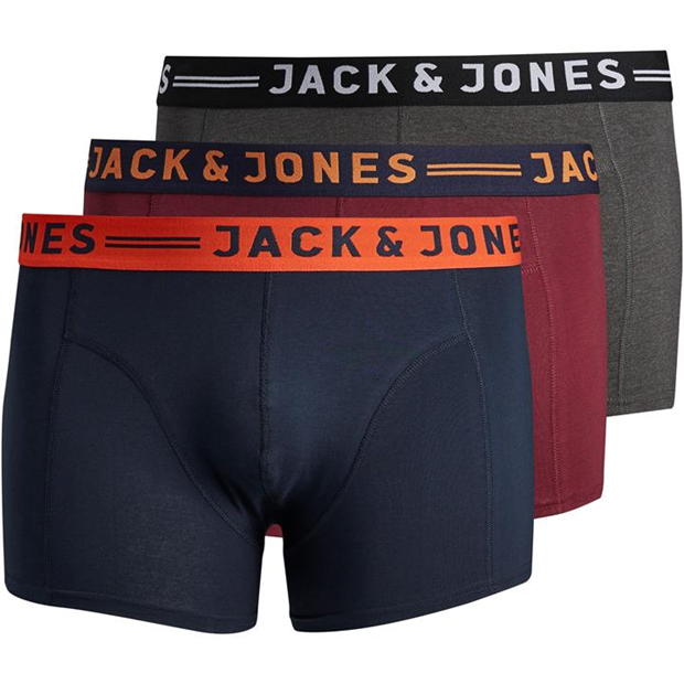 Jack and Jones 3 Pack Trunks Plus Size