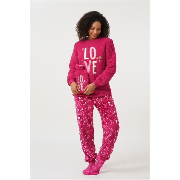 Linea Love Pyjama and Hot Water Bottle Gift Set