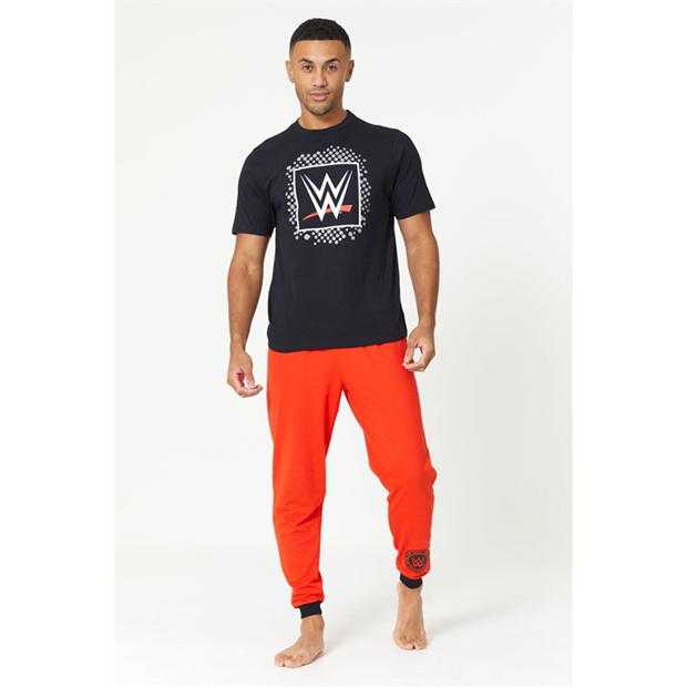 Studio Mens WWE Pyjama Black/Red