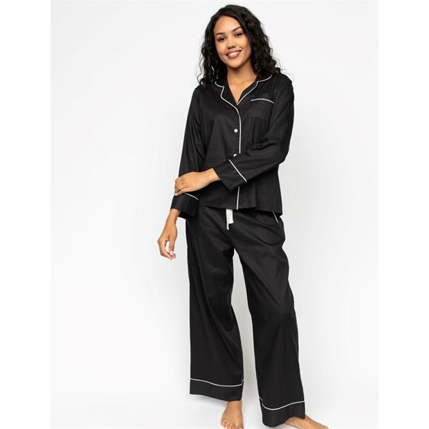 Cyberjammies Cyber Womens Black Hotel Pyjama Set