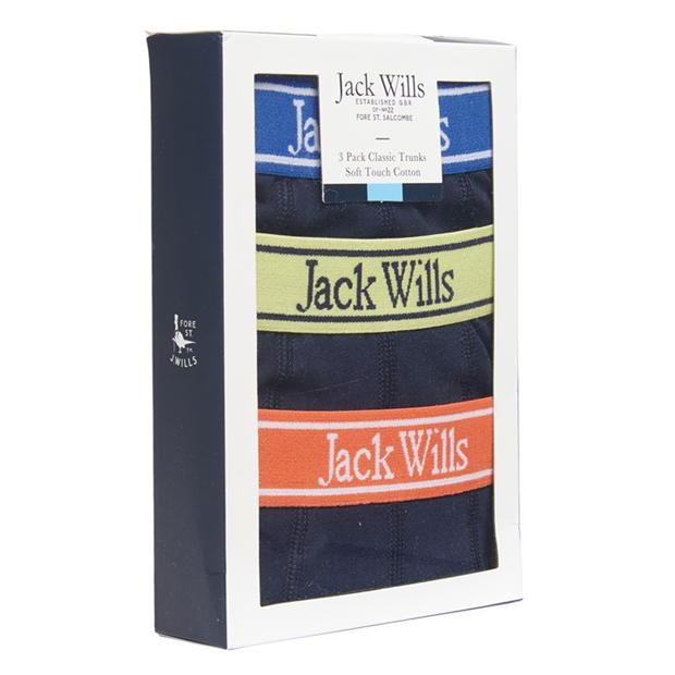 Jack Wills 3Pack Multi Boxer Jn99