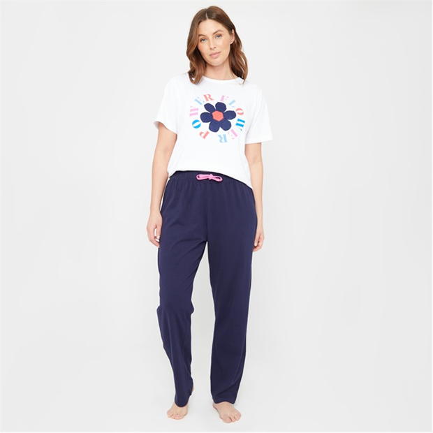 Be You Flower Power Slogan Pyjama Set