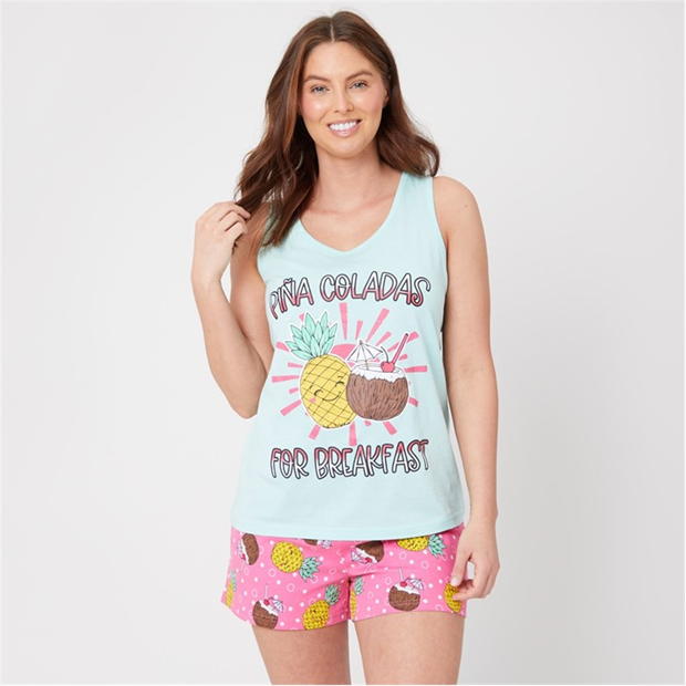 Be You Pina Colada Shortie Pyjama Set