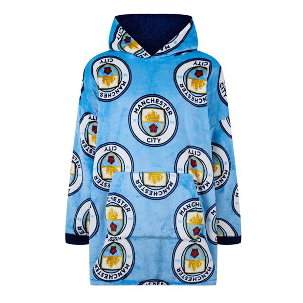 Team Manchester City Mens Snuggle Hoodie