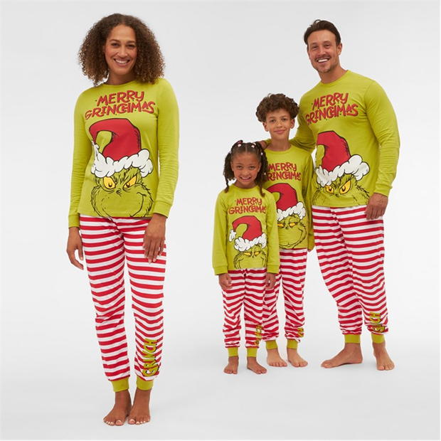 Character Ladies Family Christmas Grinch Pyjama Set