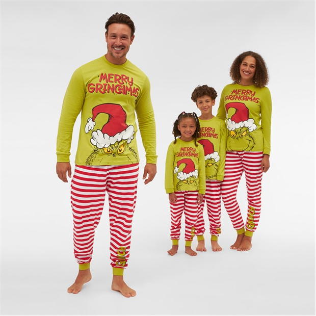 Character Men's Family Christmas Grinch Pyjama Set