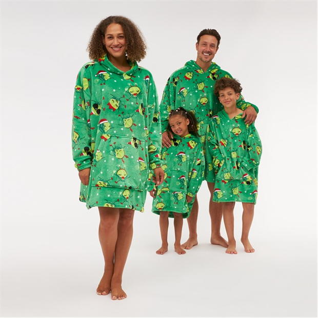 Linea Unisex Adults Family Christmas Sprout Snuggle Hoodie