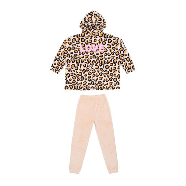 Miso Girls Leopard Hoodie and Pant Set