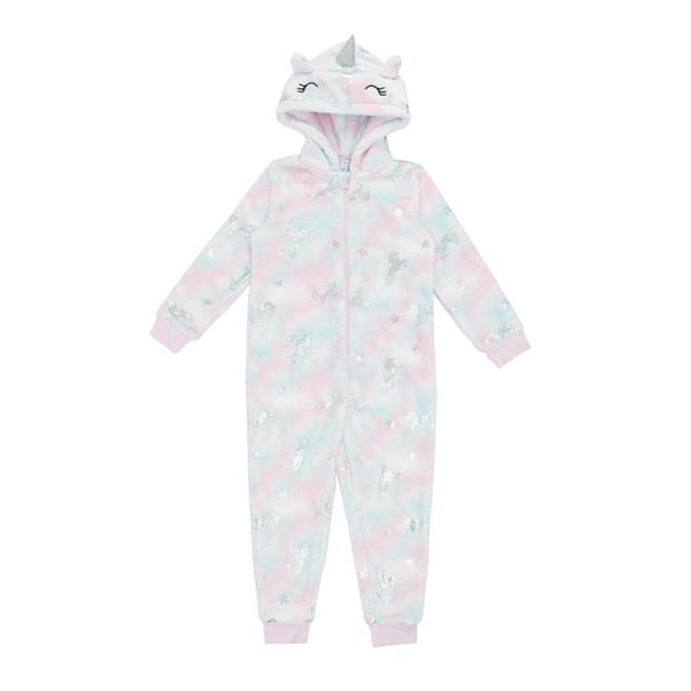 Miso Girls Unicorn Foil Print Onesie