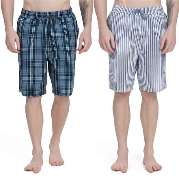 Howick 2 Pack Woven Pyjama Shorts