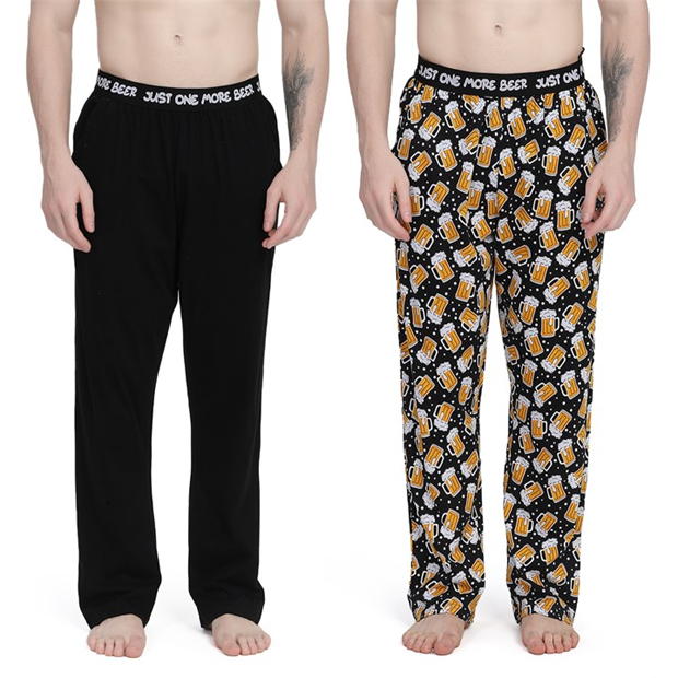 Howick 2 Pack Beer Pyjama Bottoms