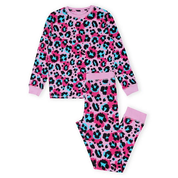 Miso Girls Leopard Print Pyjama Set