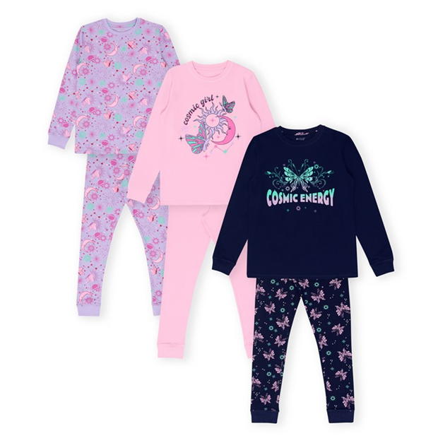 Miso Girls 3 Pack Cosmic Pyjama Set