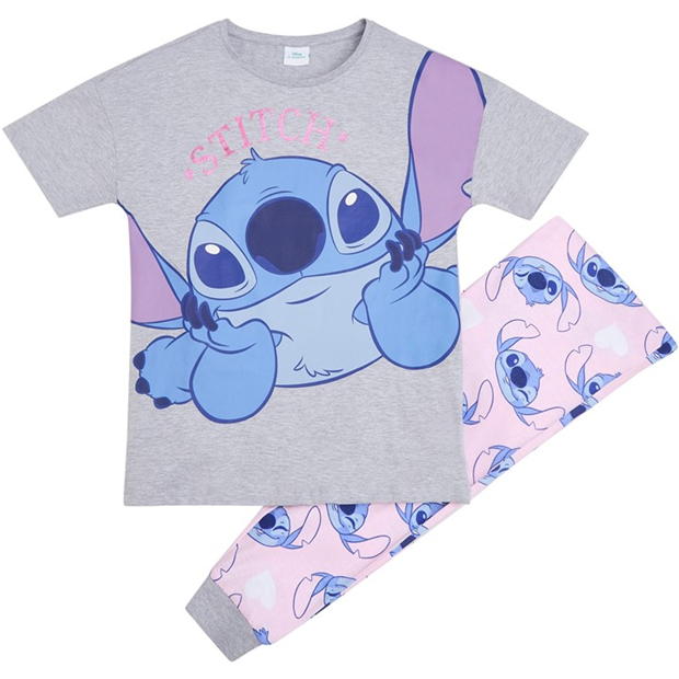 Character Ladies Lilo & Stitch Long Sleeve Pj Set