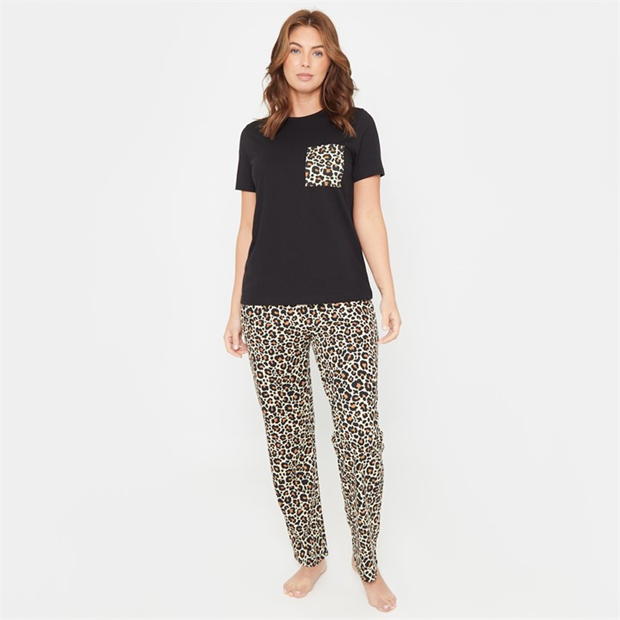 Linea Animal Pocket Cotton Pyjama Set