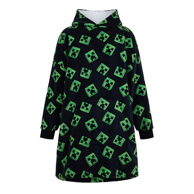 Character Mens Minecraft Fleece Snuggle Hoodie