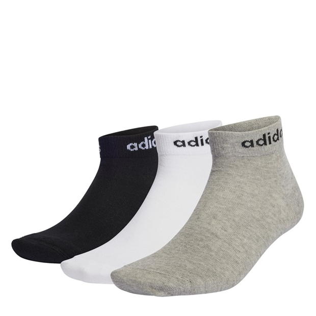 adidas Think Linear Ankle Socks 3 Pairs