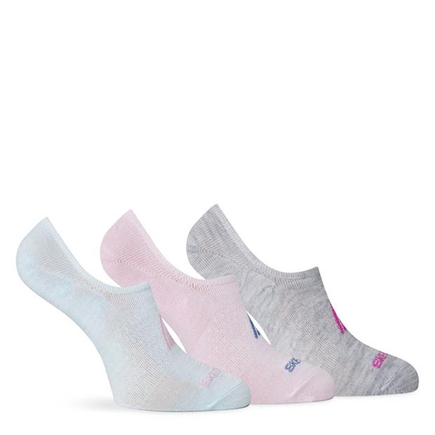 Skechers 3-Pack No-Show Socks Womens