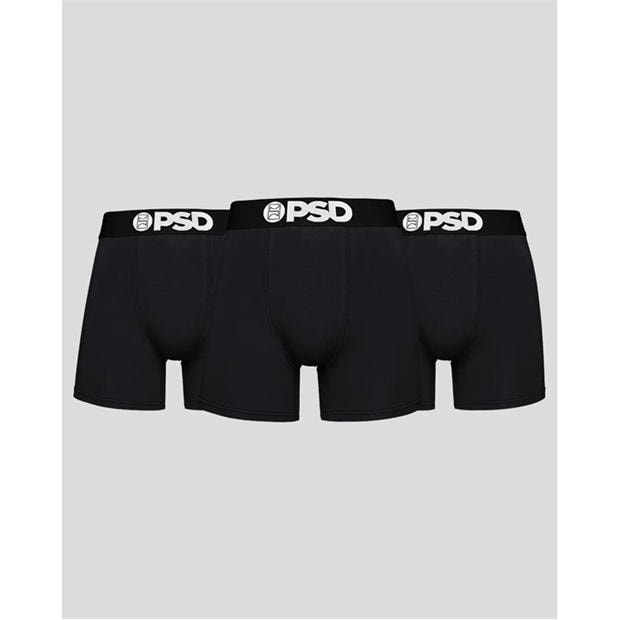 PSD Underwear Black Cotton 3 pack Boxer Brief 5